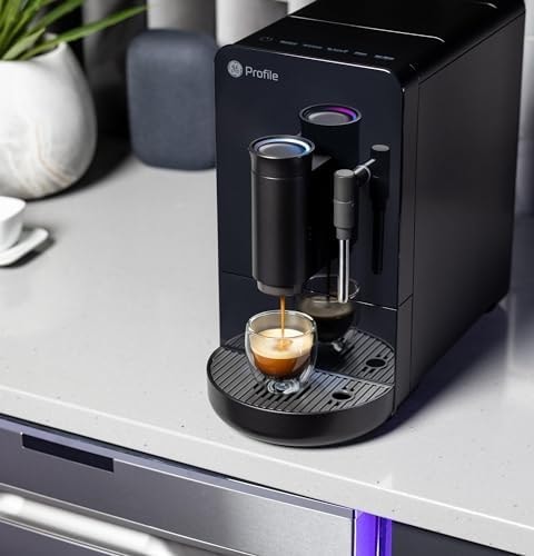 GE Profile Automatic Espresso Machine with Frother – 1.2 liters – Black – Super-Automatic Espresso Machines