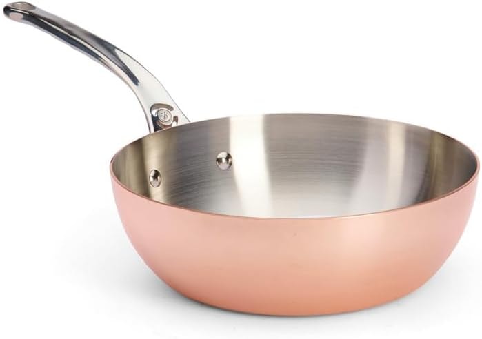 De Buyer Prima Matera Conical Sauté Pan – 3.1 liters – Copper – Sauté Pans