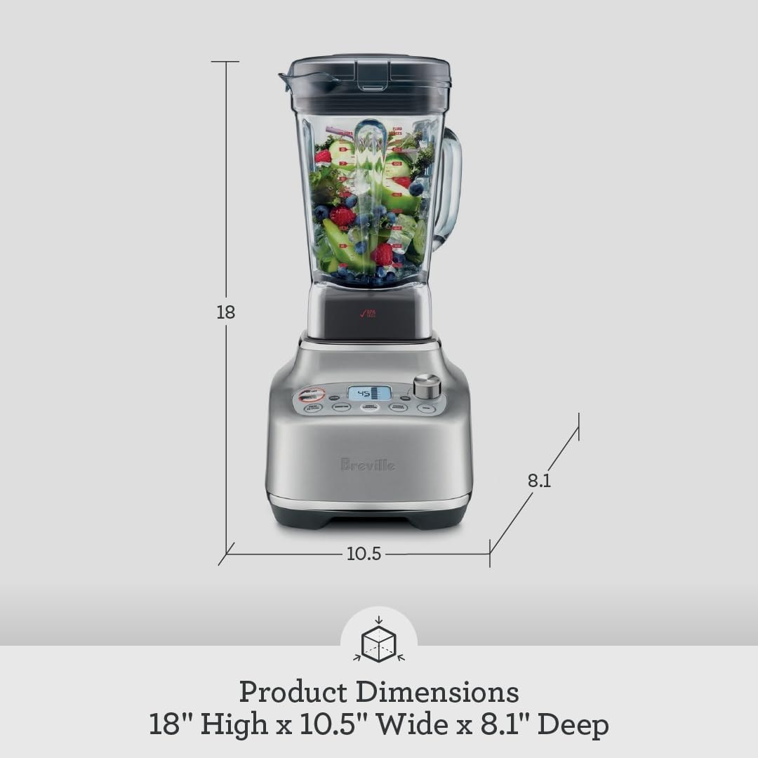 Breville Bbl920bss Super Q Blender – Brushed Stainless Steel – Countertop Blenders
