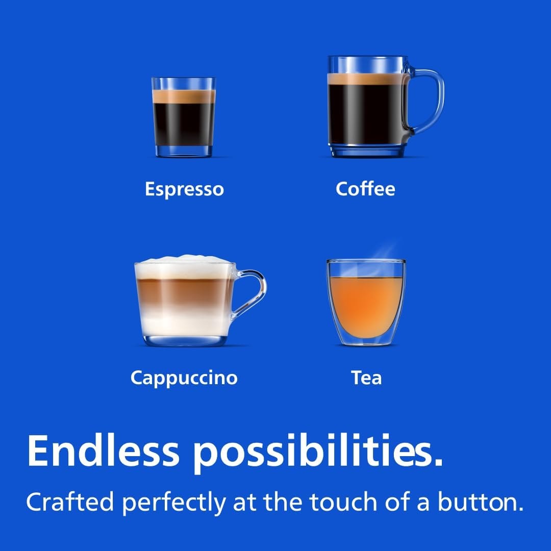 Philips 2300 Series Fully Automatic Espresso Machine with LatteGo Milk – 1.8 liters – Matte Black – Super-Automatic Espresso Machines