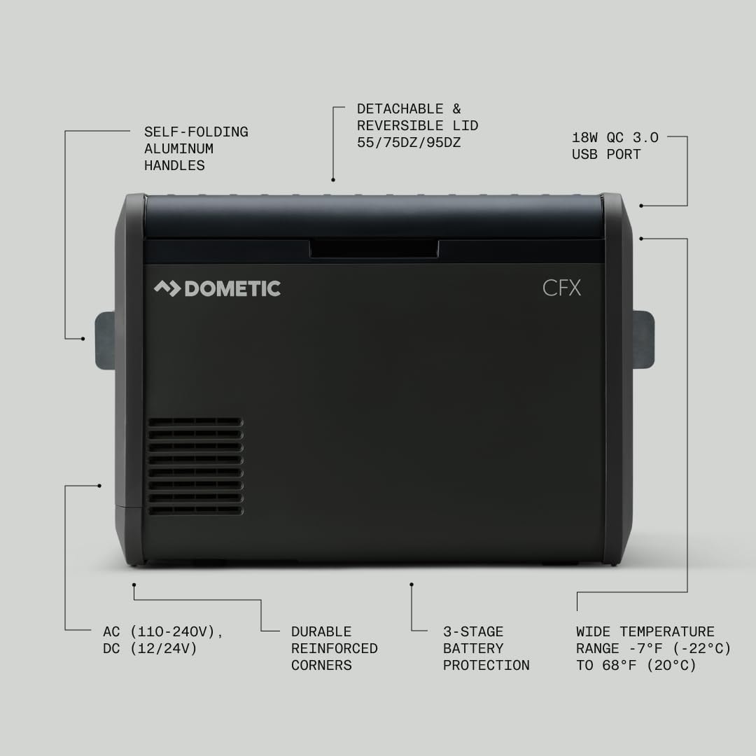 Dometic CFX5 75DZ Electric Cooler – 75 liters – CFX5-75L DZ – Refrigerators
