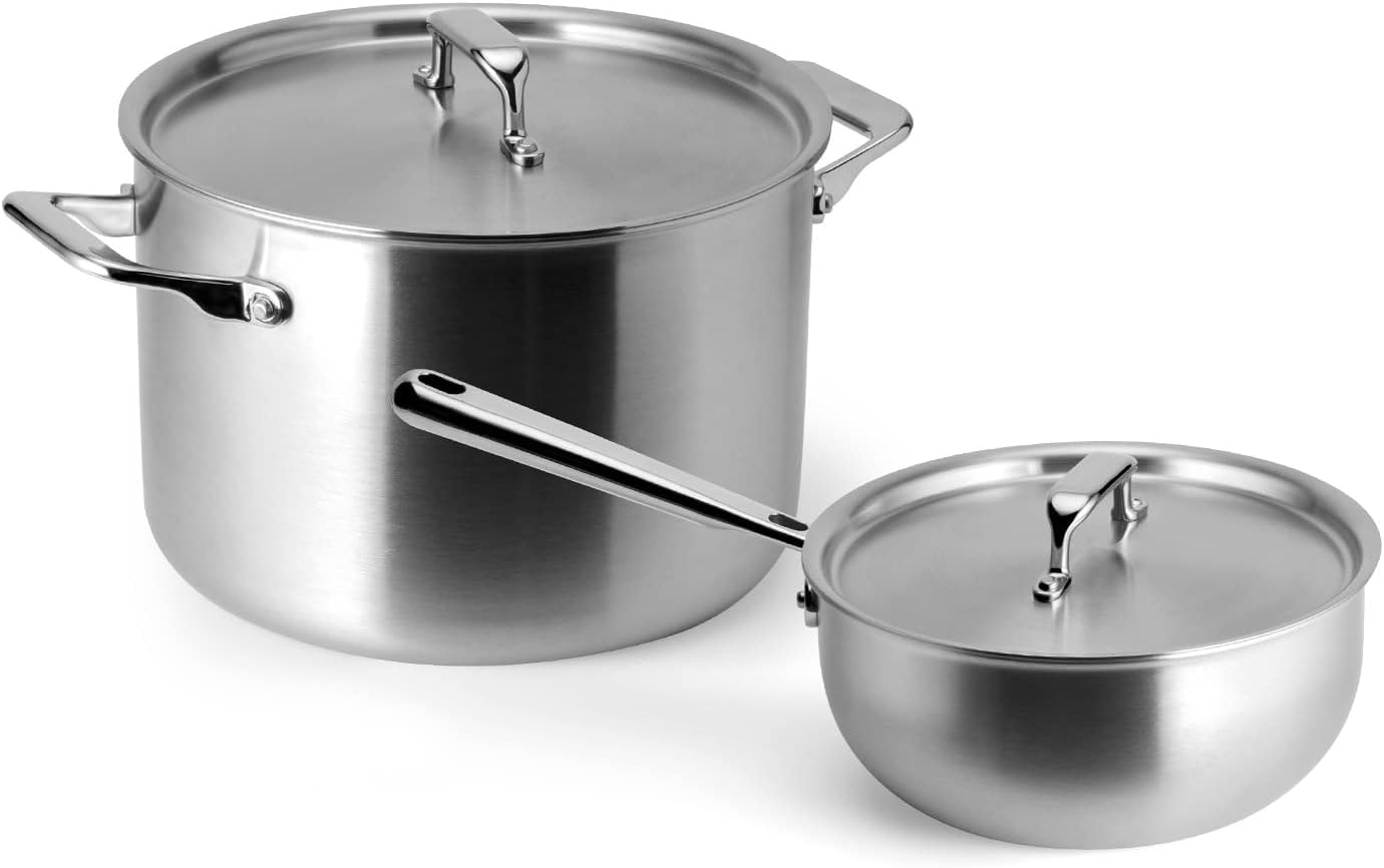 Misen Stainless Steel Cookware Set – 3 liters – stainless-steel – Cookware Sets