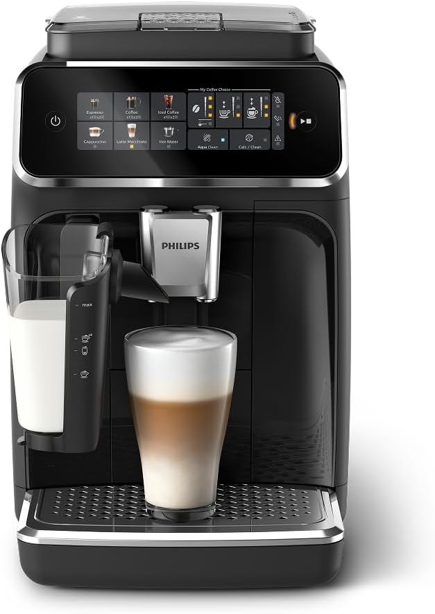 SKYSHALO Fully Automatic Espresso Machine – 1.8 liters – Glossy Black (Ep 3341/ 50) – Super-Automatic Espresso Machines