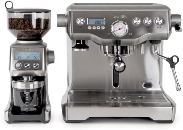 Breville Dual Boiler Espresso Machine – 200 ml – Brushed Stainless Steel – Semi-Automatic Espresso Machines