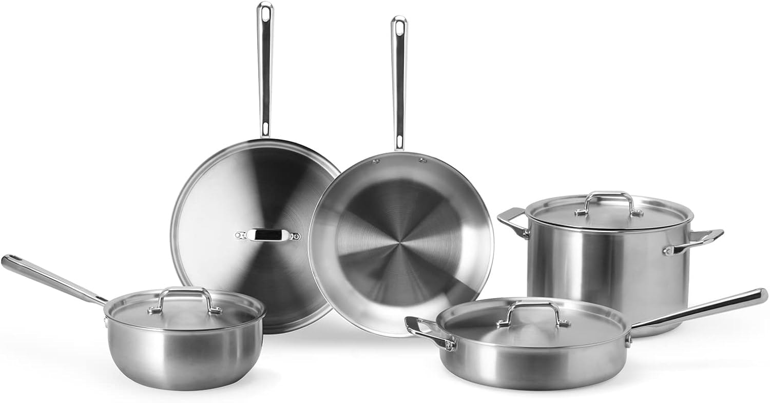 Misen Stainless Steel Cookware Set – 3 liters – stainless-steel – Cookware Sets