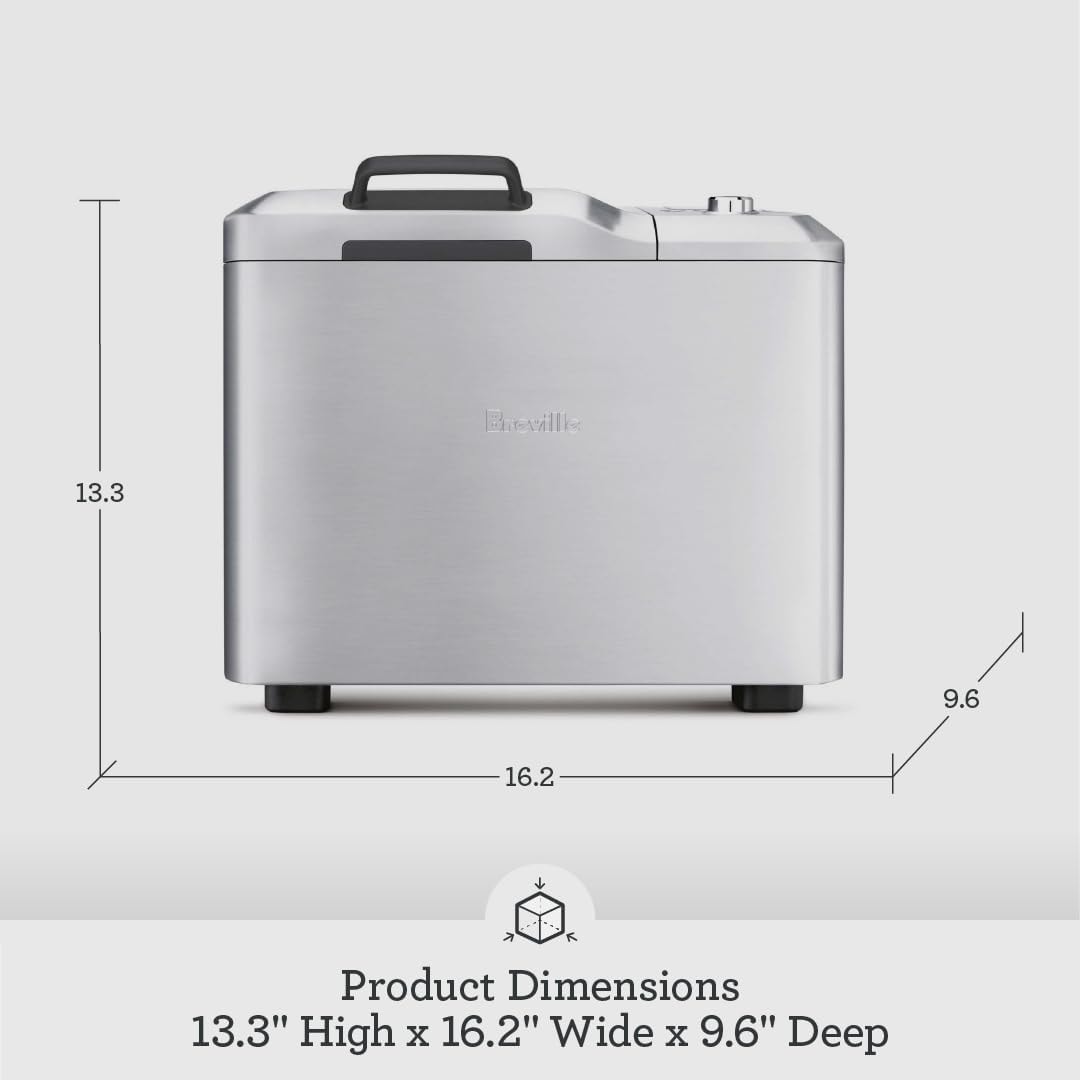 Breville Custom Loaf Bread Maker – Brushed Stainless Steel – Bread Machines