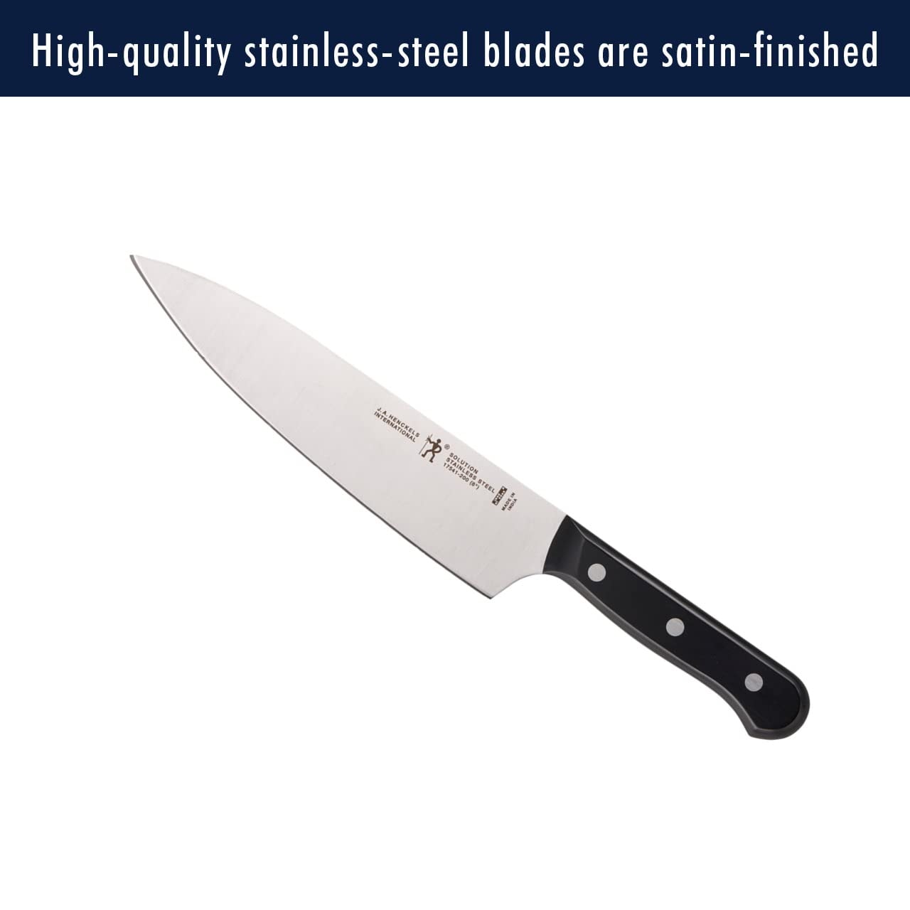 HENCKELS Razor-Sharp Solution 16-Piece Self-Sharpening Knife Block Set – Black – Knife Sets