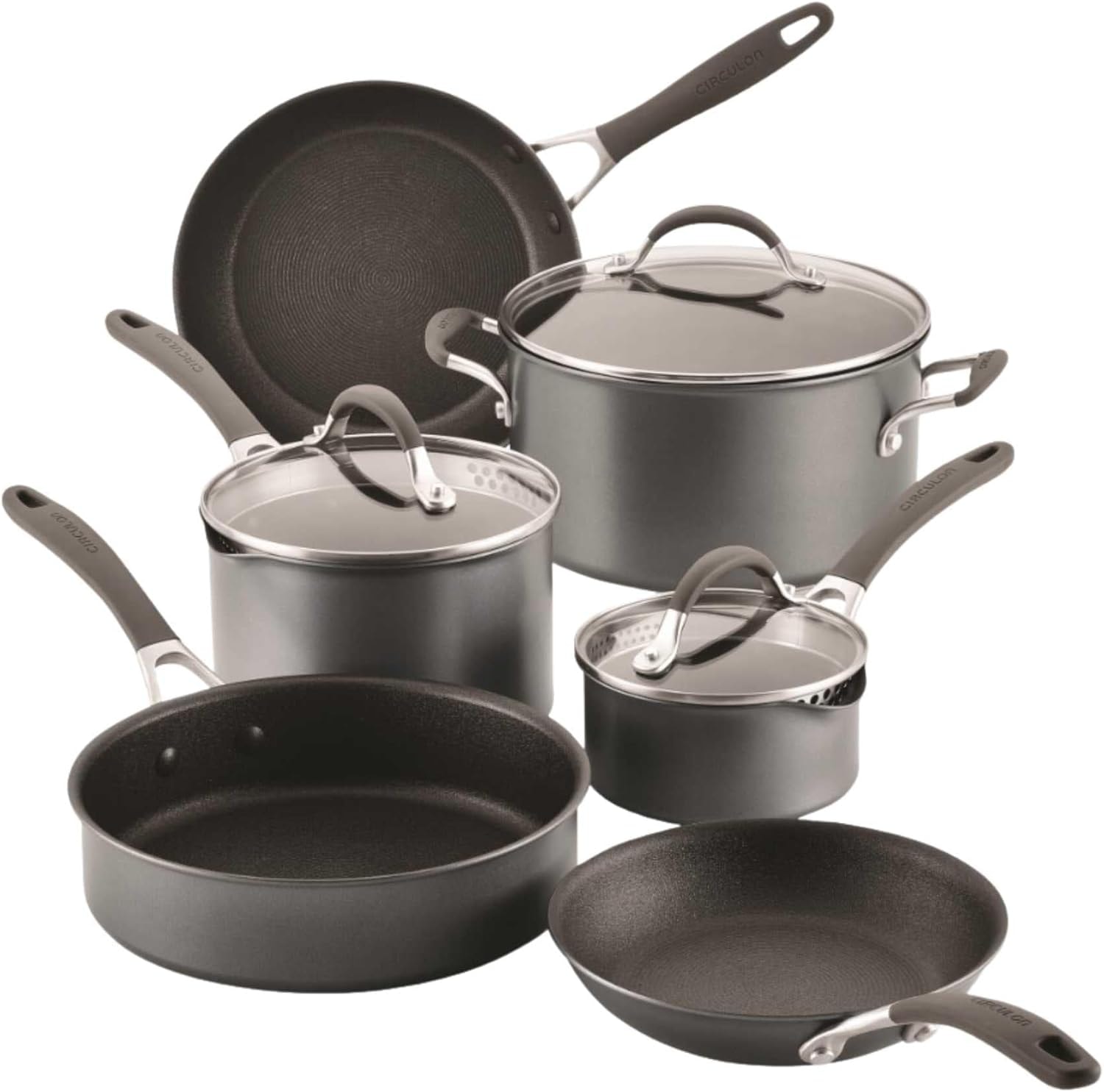 Circulon A1 ScratchDefense Nonstick Cookware Set – Graphite – Cookware Sets