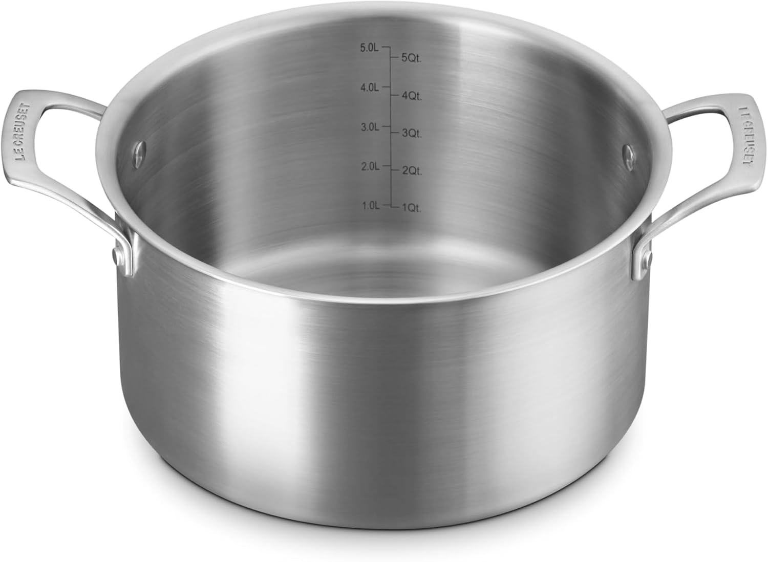 Le Creuset Essential Deep Round Stockpot – 6.25 quarts – Stainless Steel – Stockpots