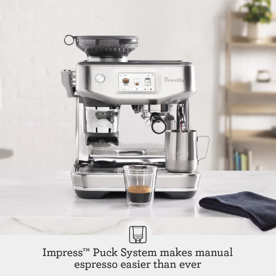 Breville Barista Touch Impress Espresso Machine – Brushed Stainless Steel – Semi-Automatic Espresso Machines