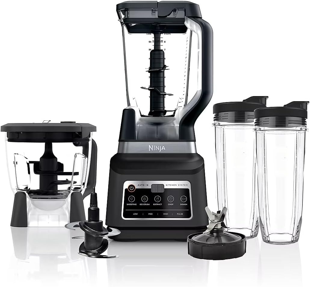 Ninja Detect Kitchen System Power Blender Plus Processor Pro TB401 – 947 ml – Black – Small Appliances