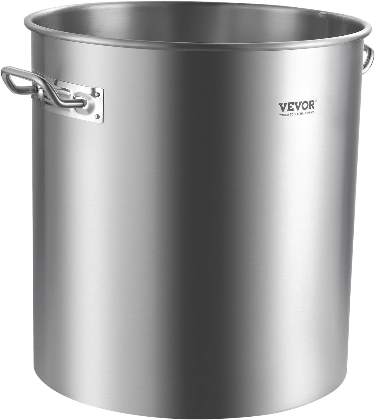 Vevor 64 Qt Stainless Steel Stockpot in Silver – Large Capacity Commer – 60.5 liters – Stockpots