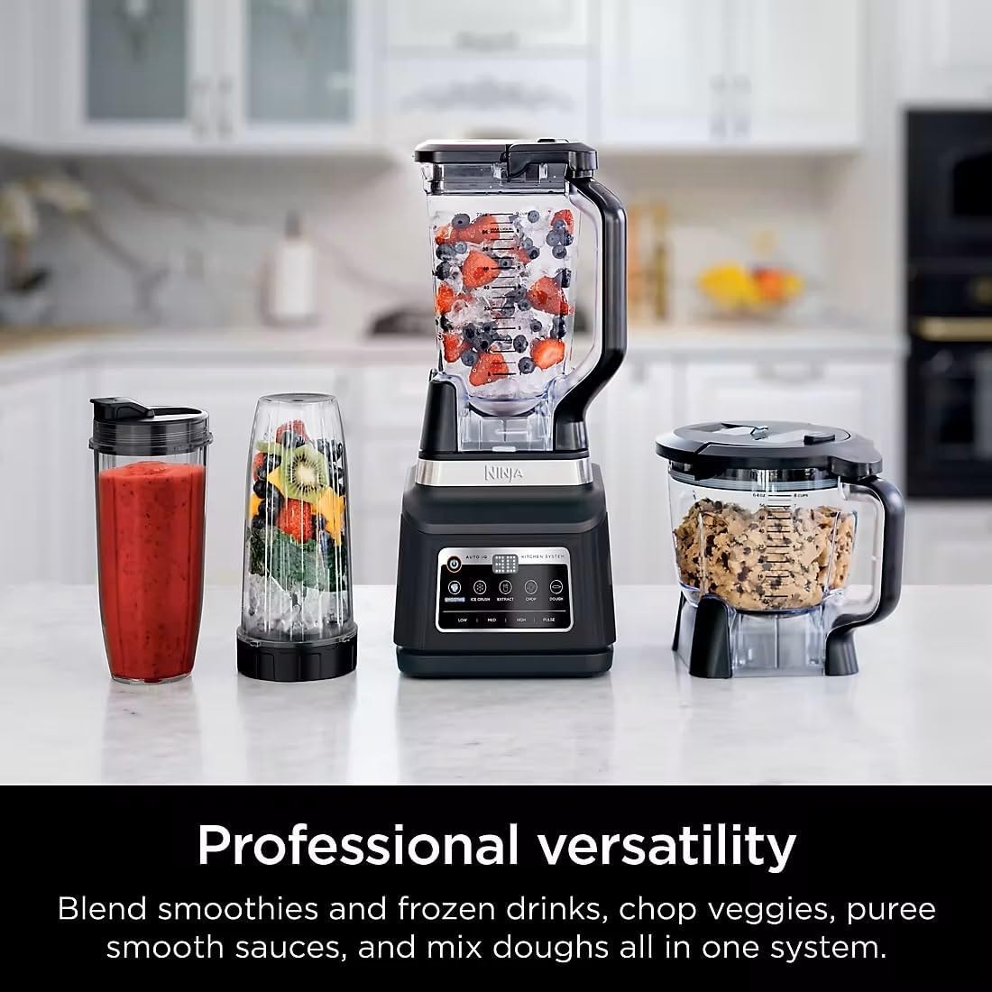 Ninja Detect Kitchen System Power Blender Plus Processor Pro TB401 – 947 ml – Black – Small Appliances