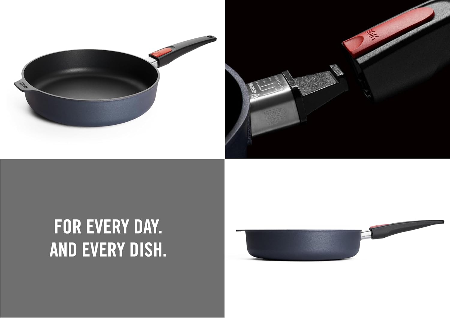 Woll Diamond Lite Induction Saute Pan – 3.5 liters – Black – Skillets