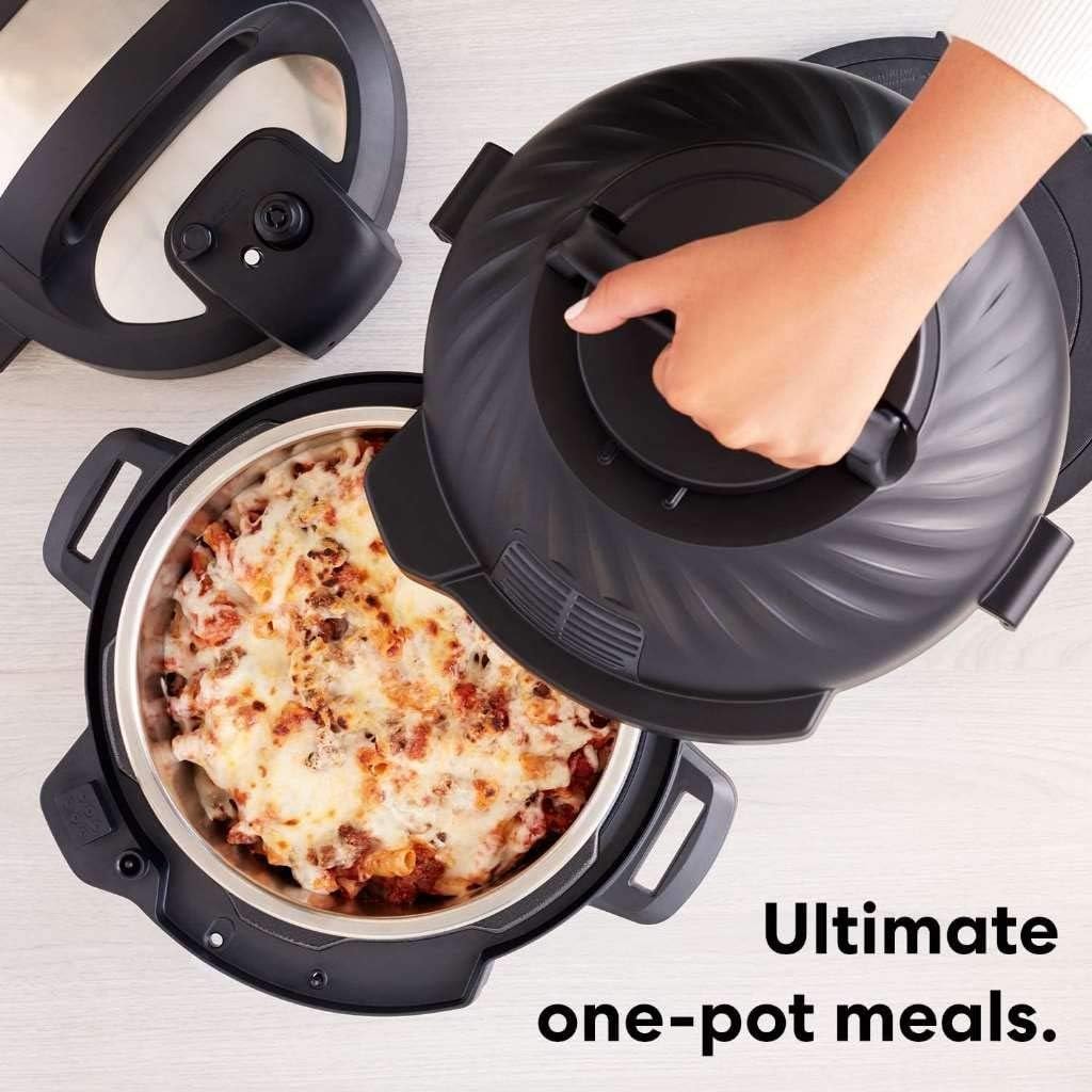 Instant Pot Duo Crisp Air Fryer and Electric Pressure Cooker Combo – 8 quarts – Black/Stainless Steel – Electric Pressure Cookers