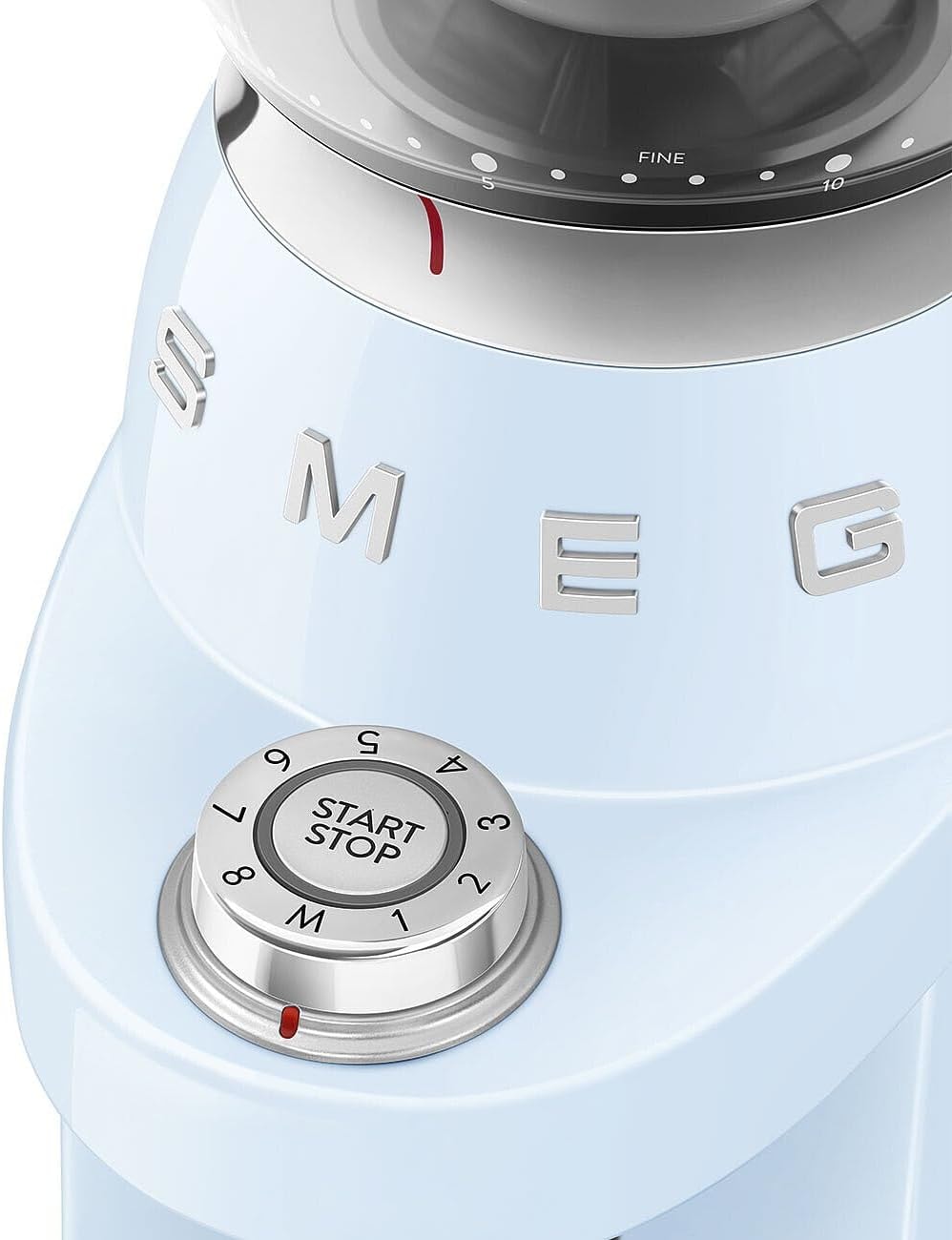 Smeg Multipurpose Conical Burr Coffee Grinder – Pastel Blue – Electric Burr Grinders