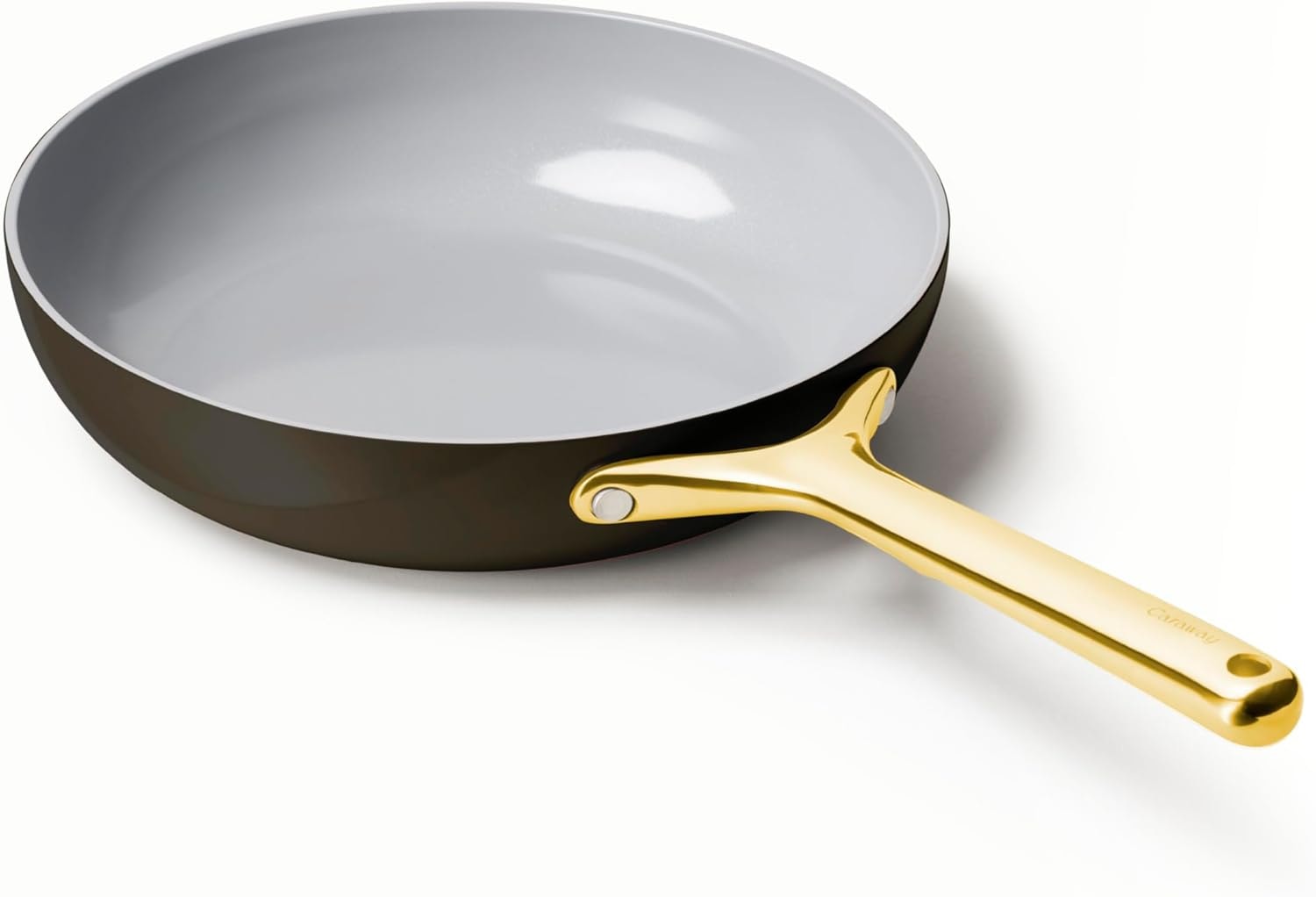 Caraway Nonstick Ceramic Frying Pan (2.7 qt, 10.5") - Non Toxic, PTFE  – 2.7 quarts – Black – Skillets