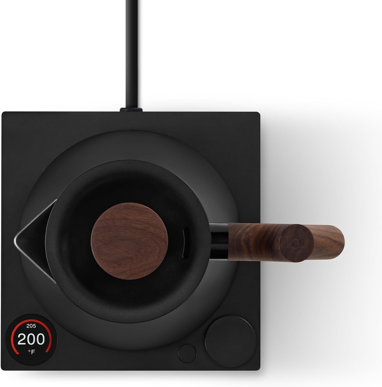 Fellow Corvo Ekg Pro Electric Kettle - Matte Black/walnut – 0.9 liters – Matte Black with Walnut Handle – Electric Kettles
