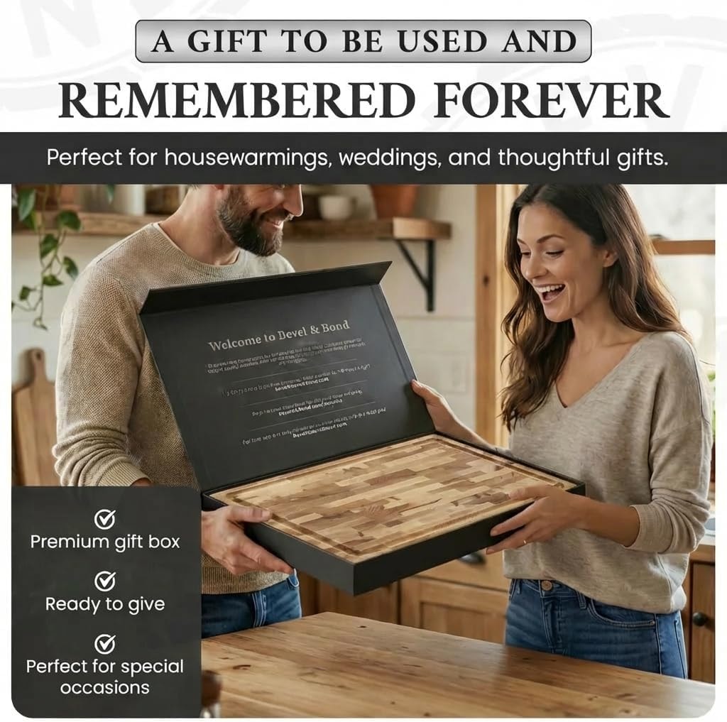 Maple End Grain Cutting Board - The Belmont by Deer Park Woodwork 18"L – 17"L x 13"W – Cutting Boards