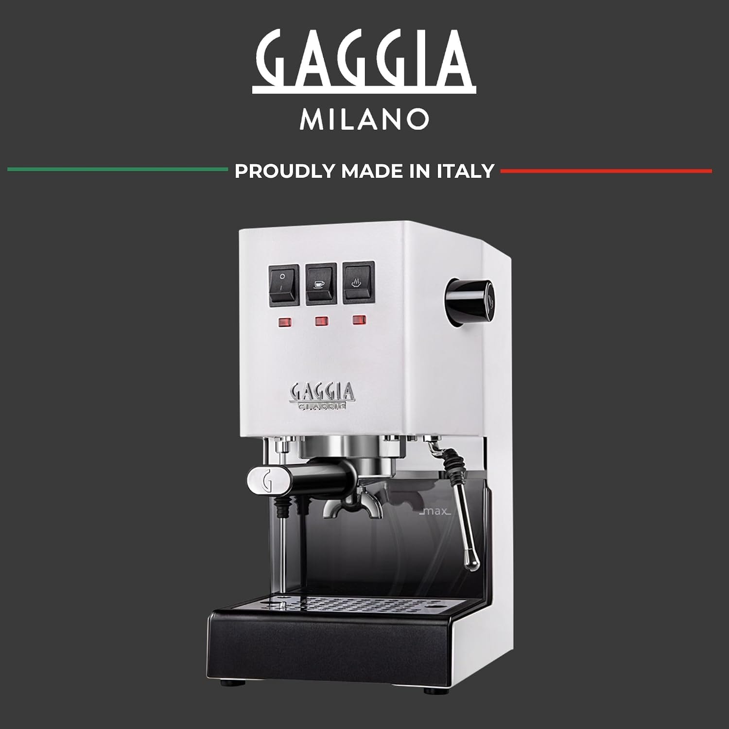 Gaggia Classic Evo Pro Espresso Machine RI9380/48 – 2.1 liters – Polar White – Semi-Automatic Espresso Machines