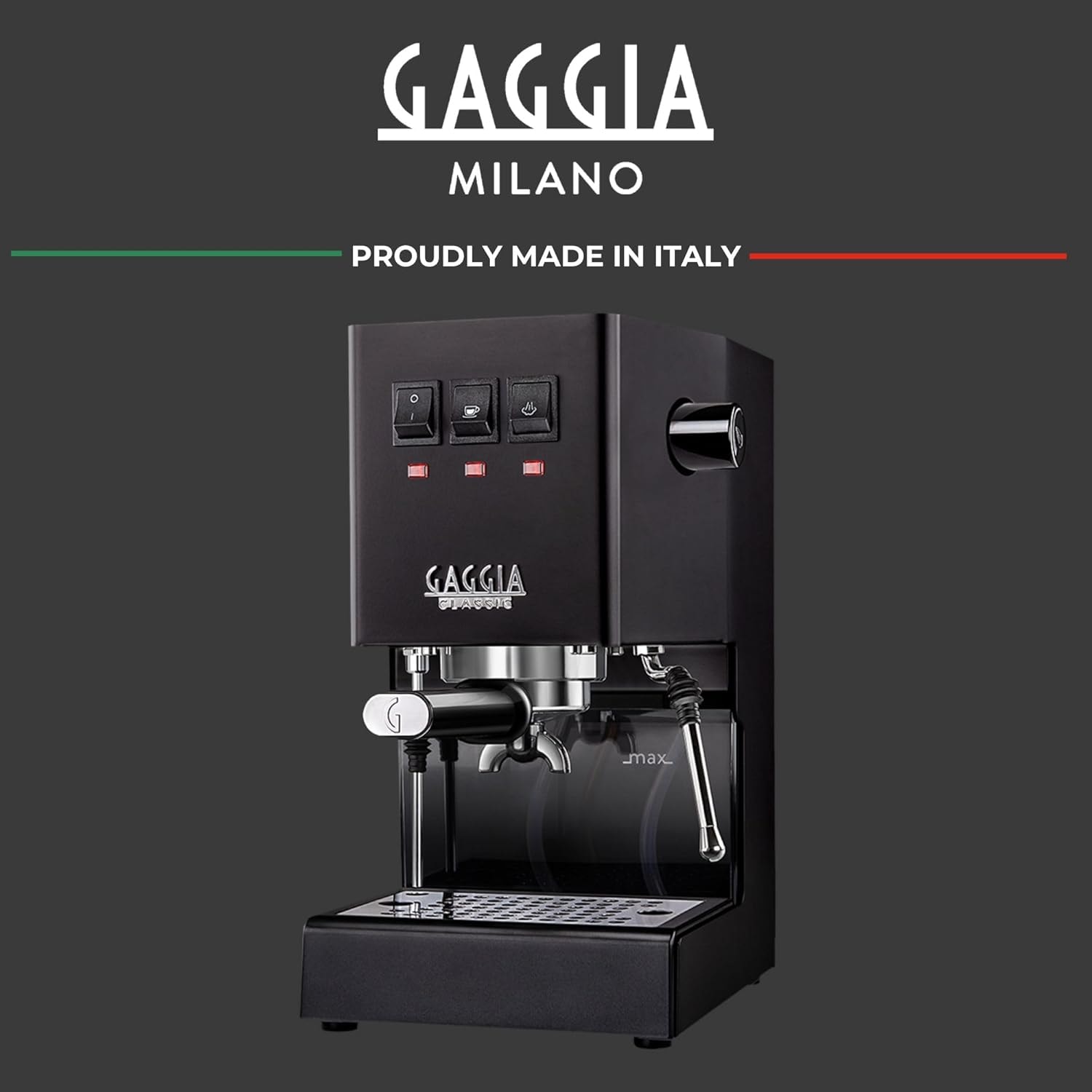 Gaggia Classic Evo Pro Espresso Machine – 2.1 liters – Thunder Black – Semi-Automatic Espresso Machines