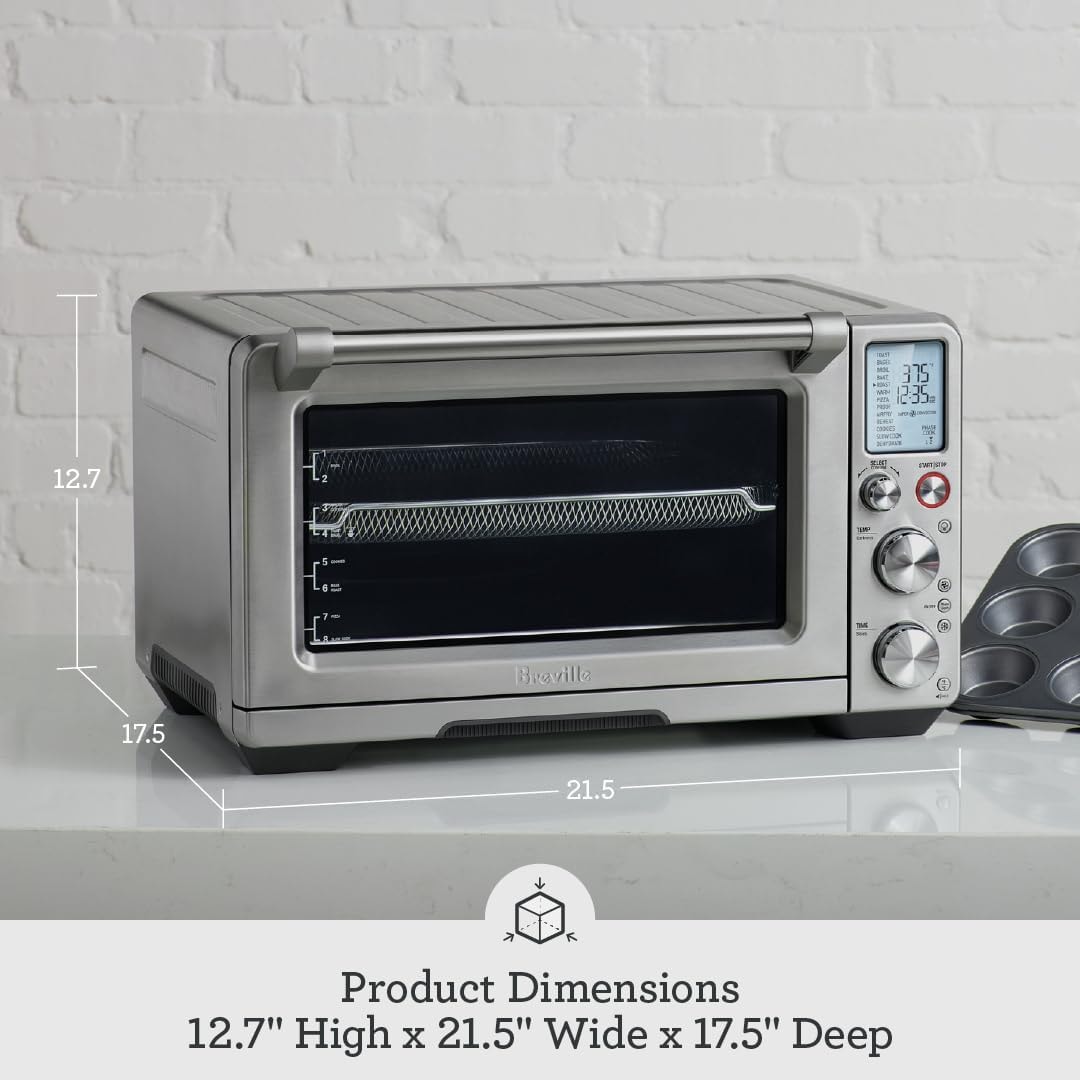 Breville Smart Oven Air Fryer Pro – 1 cubic feet – Brushed Stainless Steel – Convection Ovens