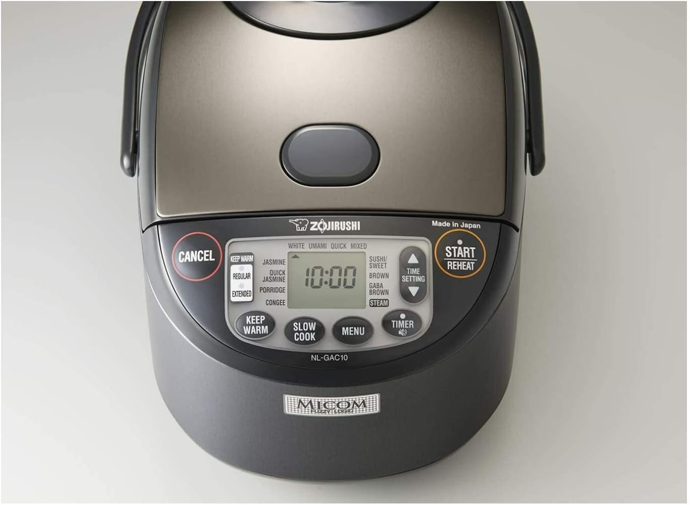 Zojirushi NL-GAC10BM Rice Cooker Bundle – 5.5 cups – Metallic Black – Rice Cookers