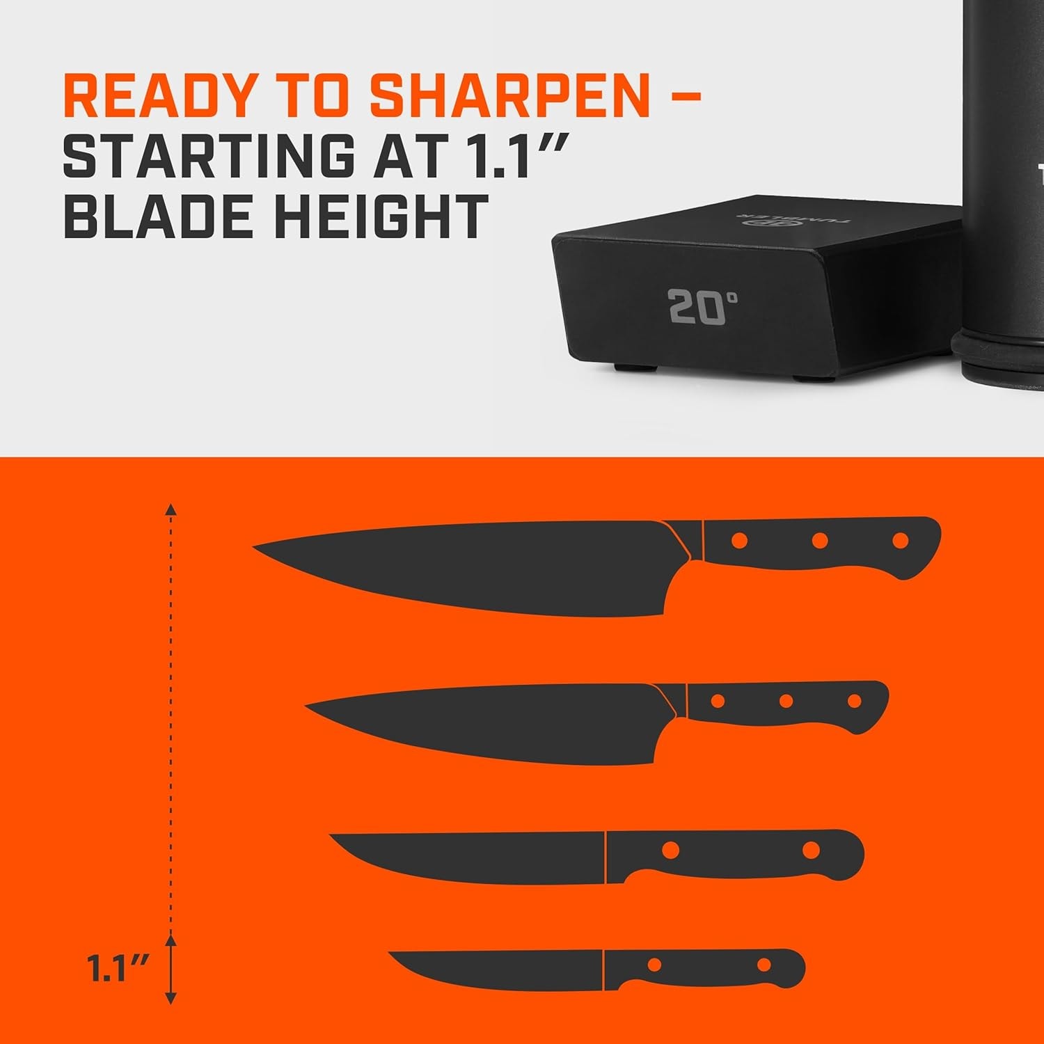 Tumbler Pro Diamond Rolling Knife Sharpener Set – Black – Knife Sharpeners