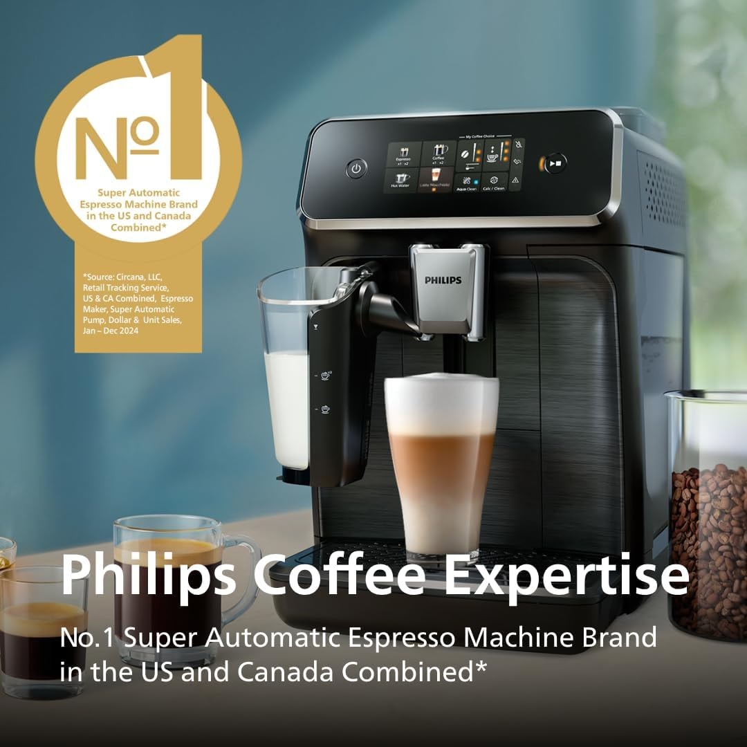 SKYSHALO Fully Automatic Espresso Machine – 1.8 liters – Glossy Black (Ep 3341/ 50) – Super-Automatic Espresso Machines