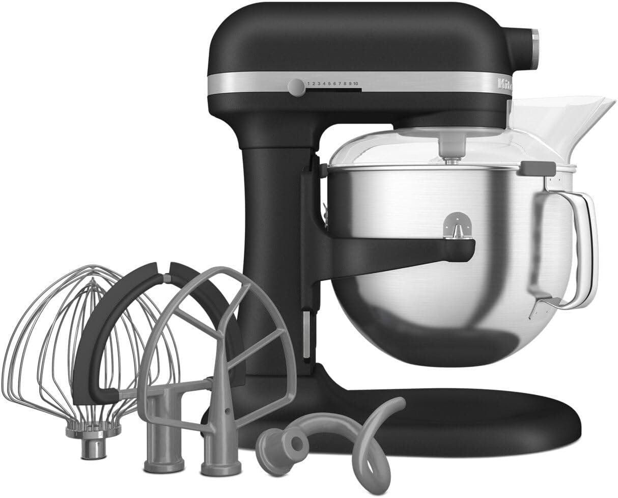 KitchenAid 7 Quart Bowl-Lift Stand Mixer – 7 quarts – Cast Iron Black – Stand Mixers