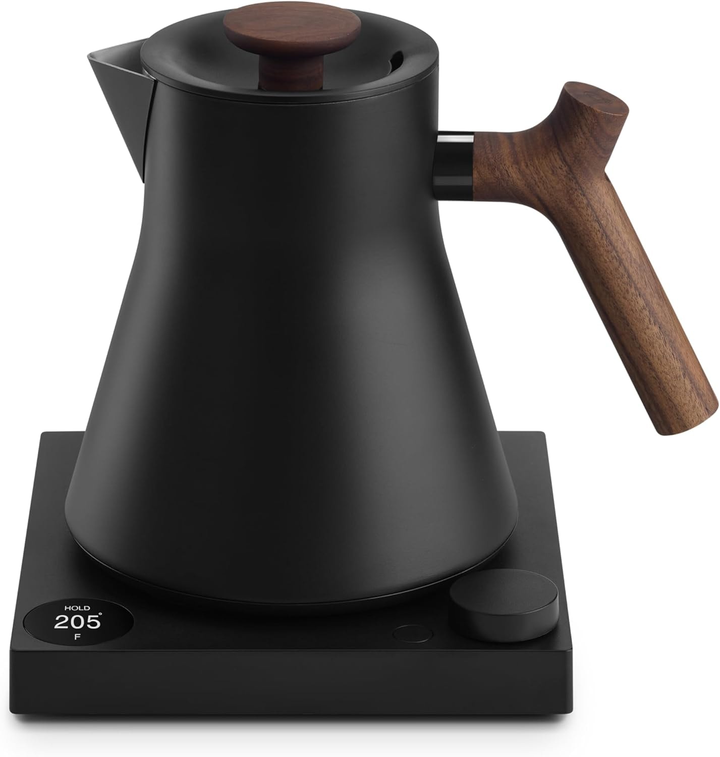 Fellow Corvo Ekg Pro Electric Kettle - Matte Black/walnut – 0.9 liters – Matte Black with Walnut Handle – Electric Kettles