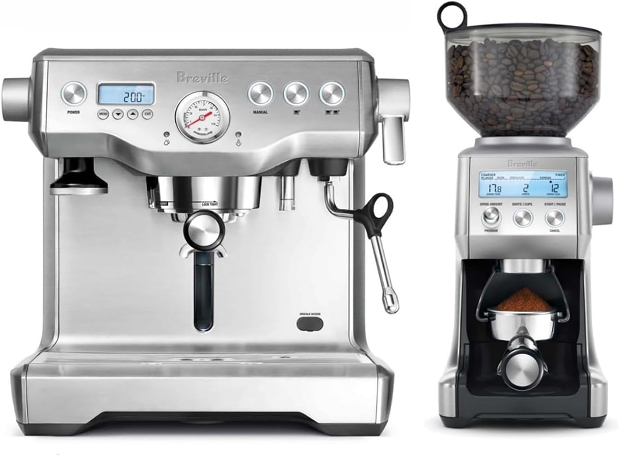 Breville Dual Boiler Espresso Machine – 200 ml – Brushed Stainless Steel – Semi-Automatic Espresso Machines