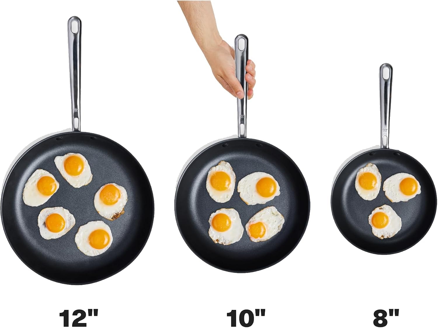 Misen Carbon NonstickTM Skillet Nitrided Carbon Steel Professional Alt – 1.25 quarts – Skillets