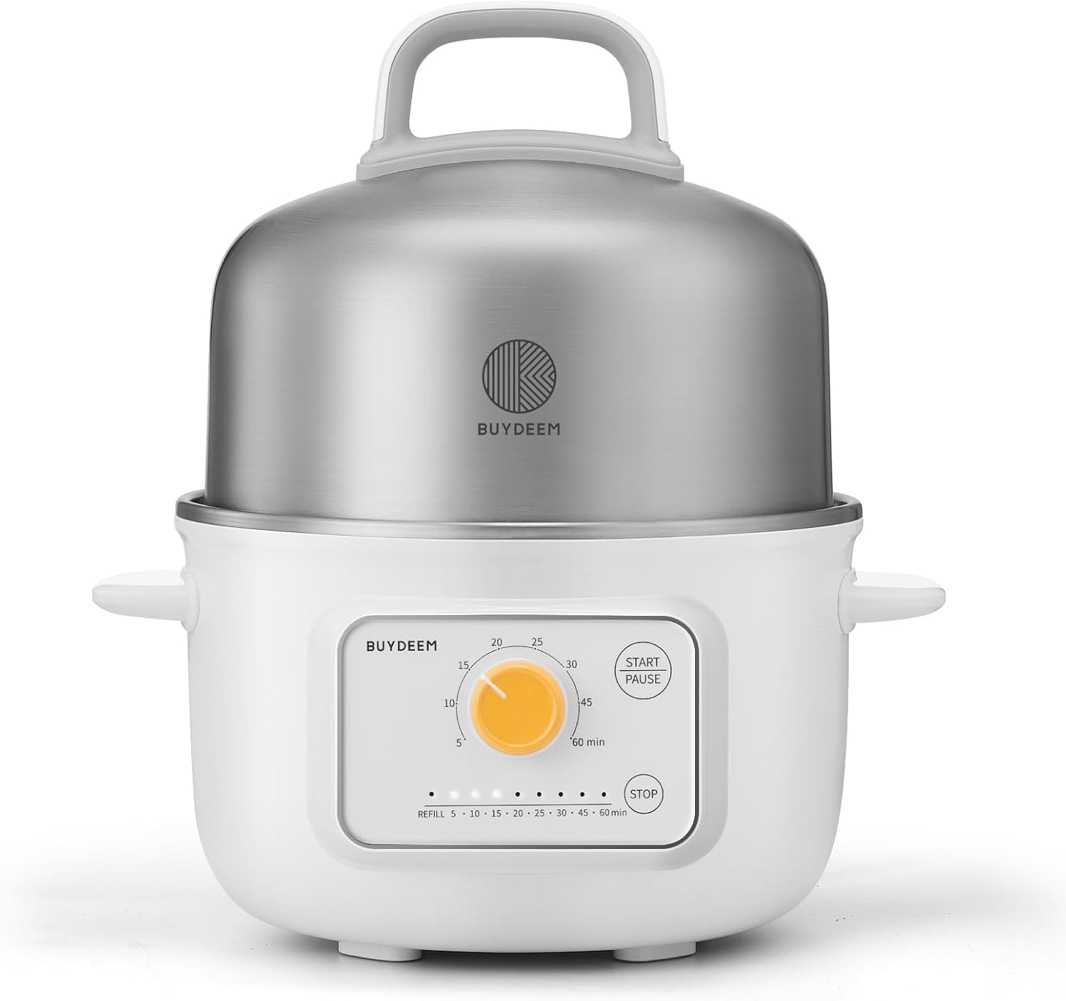 G32 Electric Food Steamer 1.6qt, Stainless Steel Steamer For Vegetable – 1.6 quarts – Arctic White – Steamers