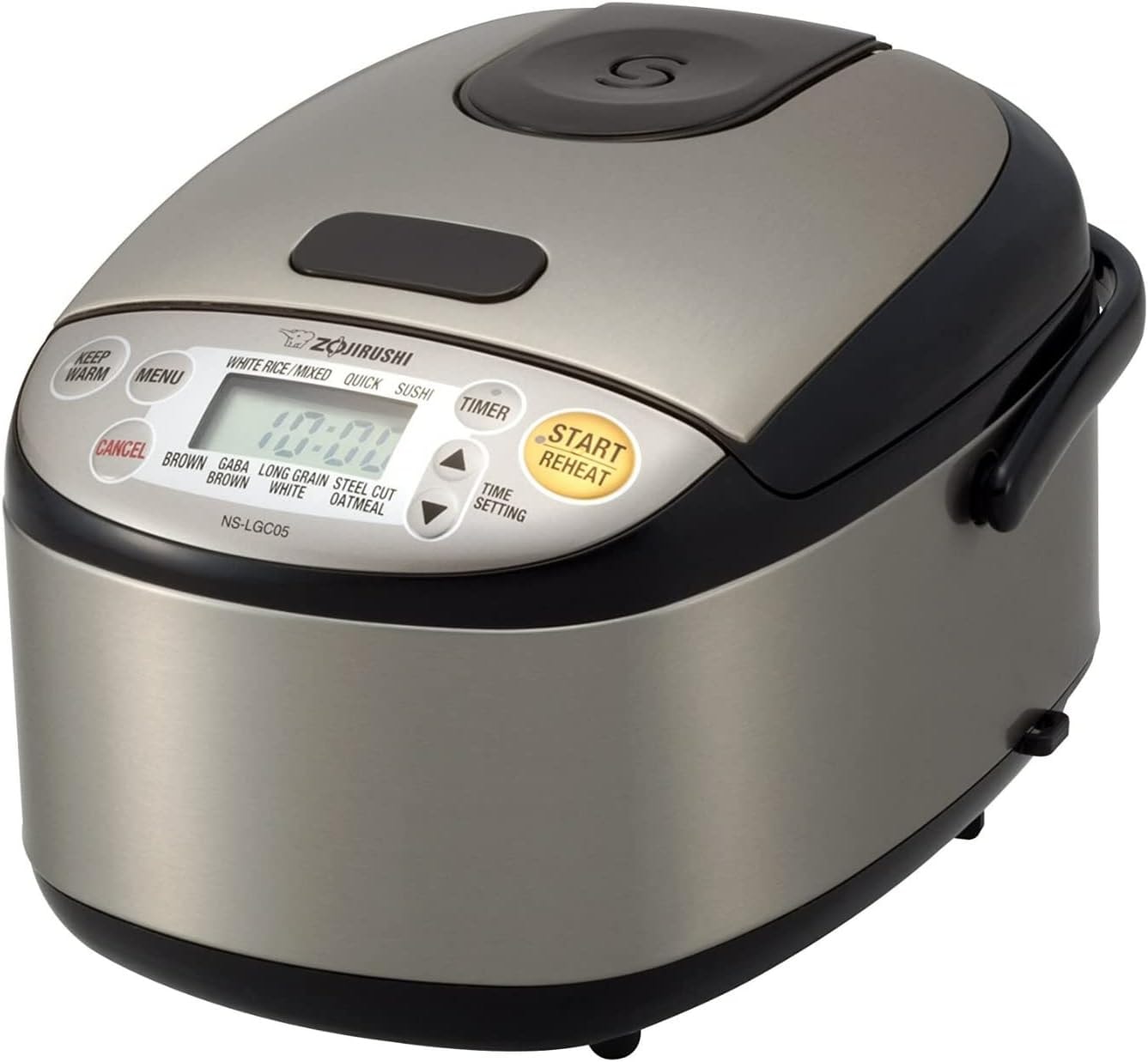 Zojirushi Rice Cooker & Warmer – 3 cups – Stainless Black – Rice Cookers