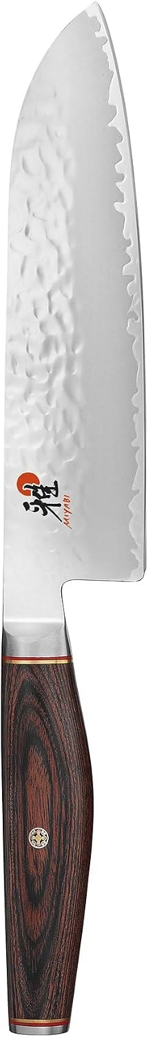 Miyabi Artisan 7" Rocking Santoku Knife – Stainless Steel – Santoku Knives