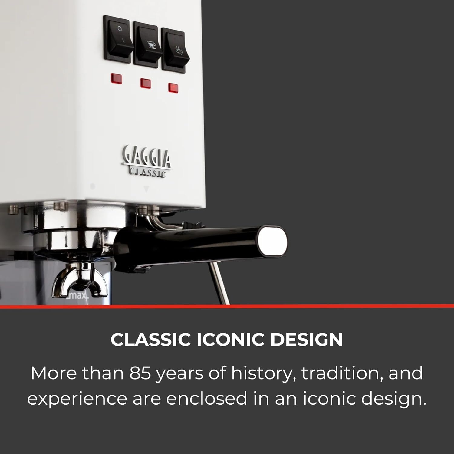 Gaggia Classic Evo Pro Espresso Machine RI9380/48 – 2.1 liters – Polar White – Semi-Automatic Espresso Machines