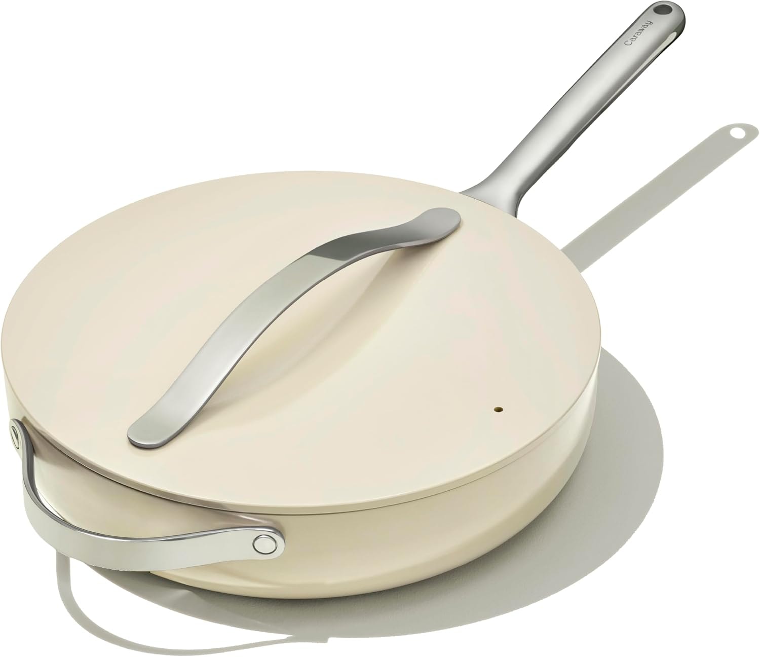 Caraway Nonstick Ceramic Saute Pan – 4.5 quarts – Cream – Sauté Pans