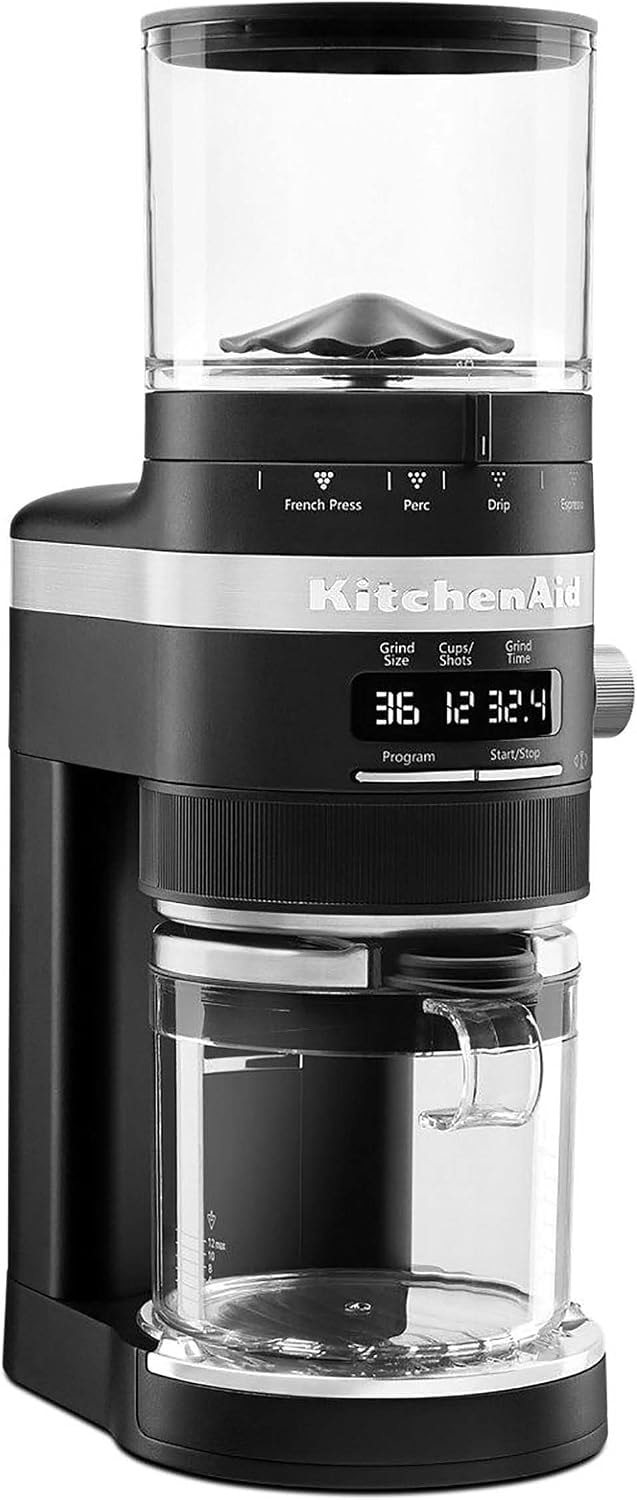 KitchenAid Burr Coffee Grinder – Matte Black – Electric Burr Grinders