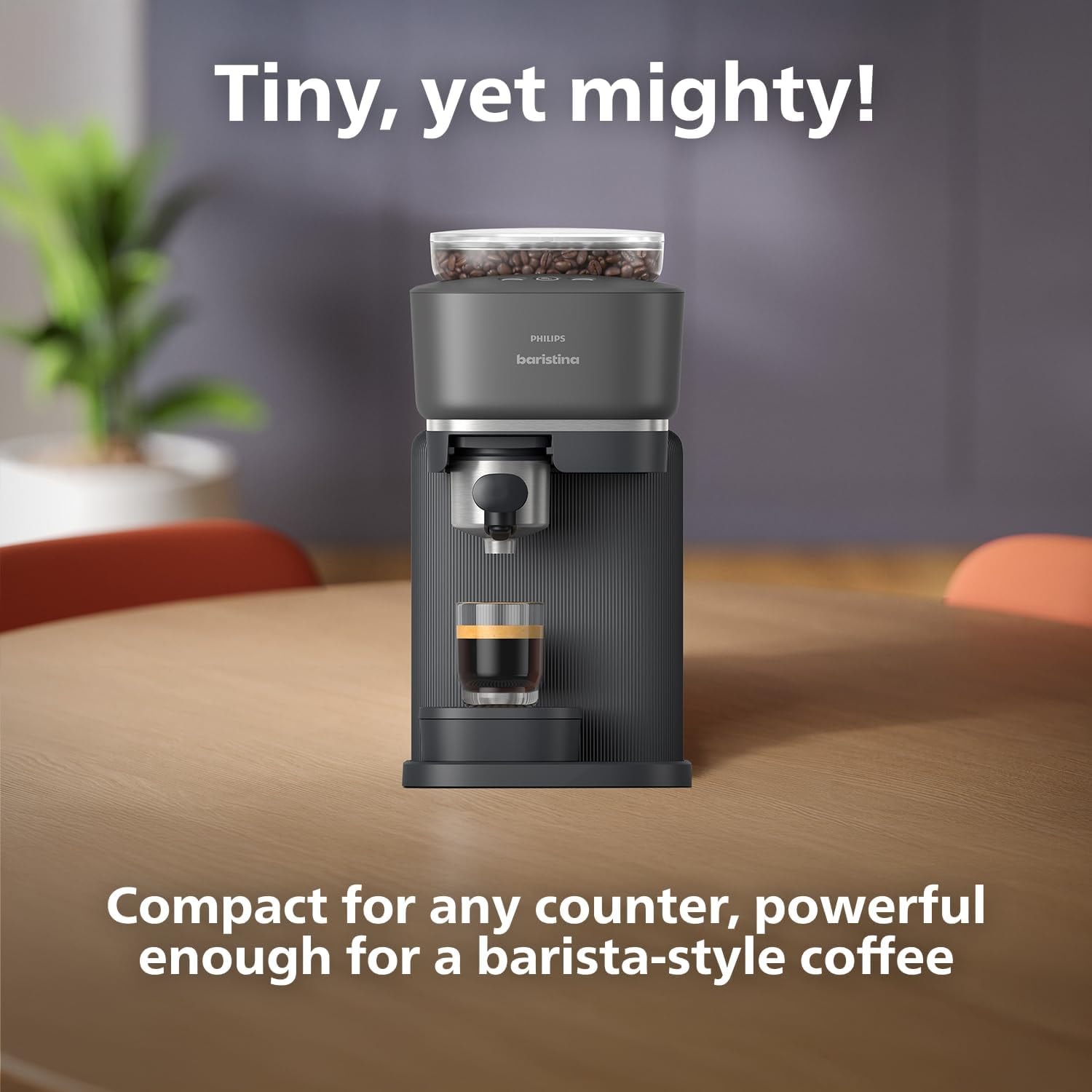 Philips Baristina Automatic Espresso Machine & Milk Frother Bundle – 1 cups – Black – Espresso Machine & Coffeemaker Combos