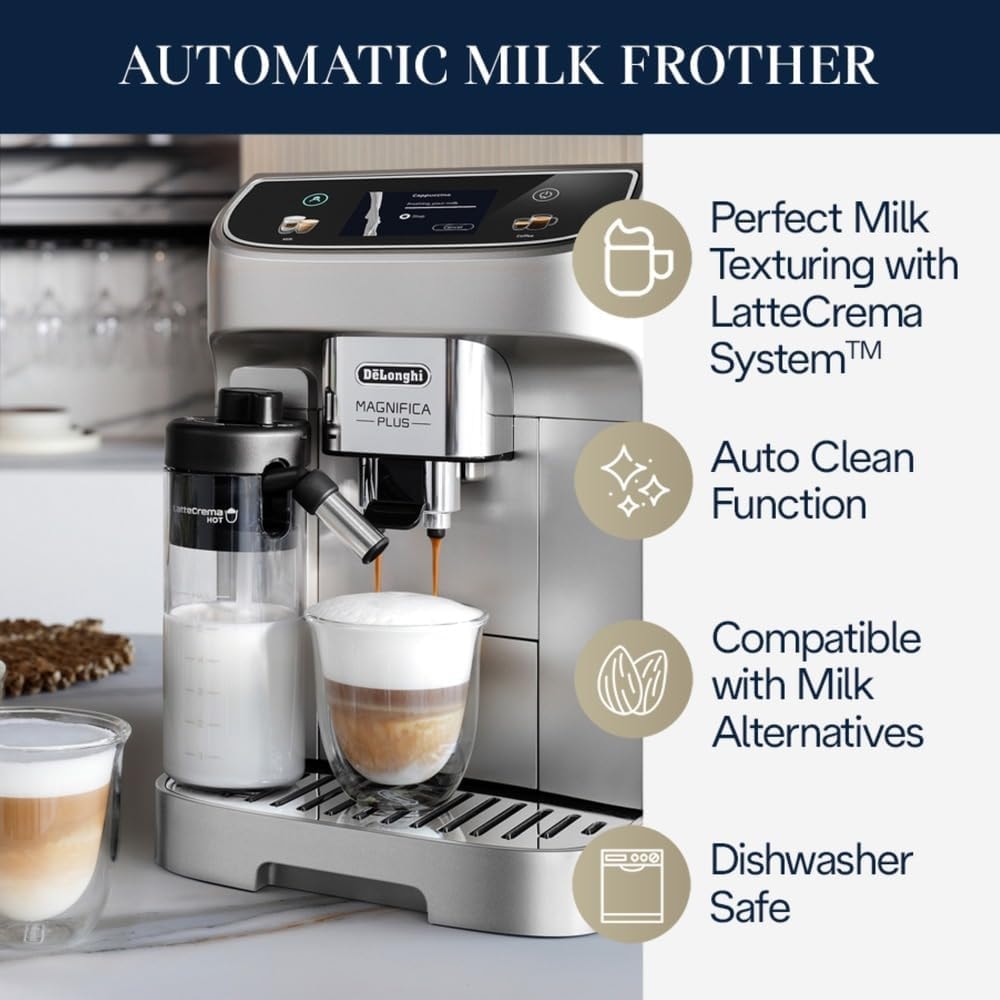 De'Longhi Magnifica Plus Automatic Espresso Machine – Silver – Super-Automatic Espresso Machines