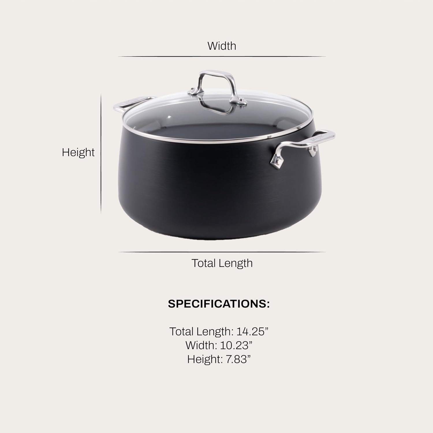 All-Clad Ultimate Soup Pot 6 qt w/ Lid – 8 quarts – Black – Stockpots