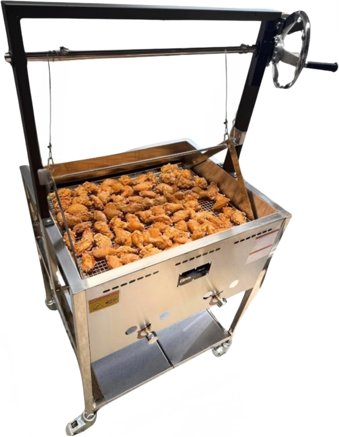 Cajun Fryer 6 Gallon Deep Fryer with Stand and 2 Baskets – Stainless Steel – Deep Fryers