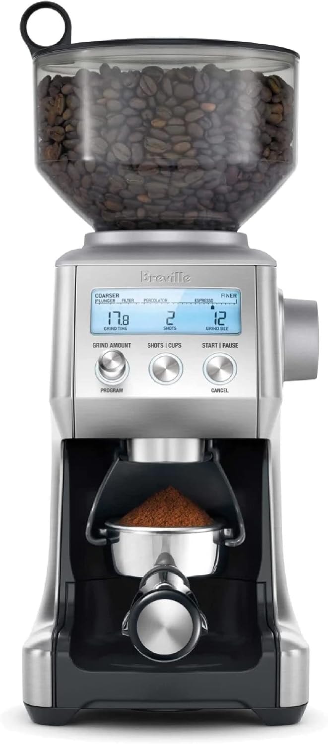 Sage Smart Grinder Pro – Brushed Stainless Steel – Electric Burr Grinders