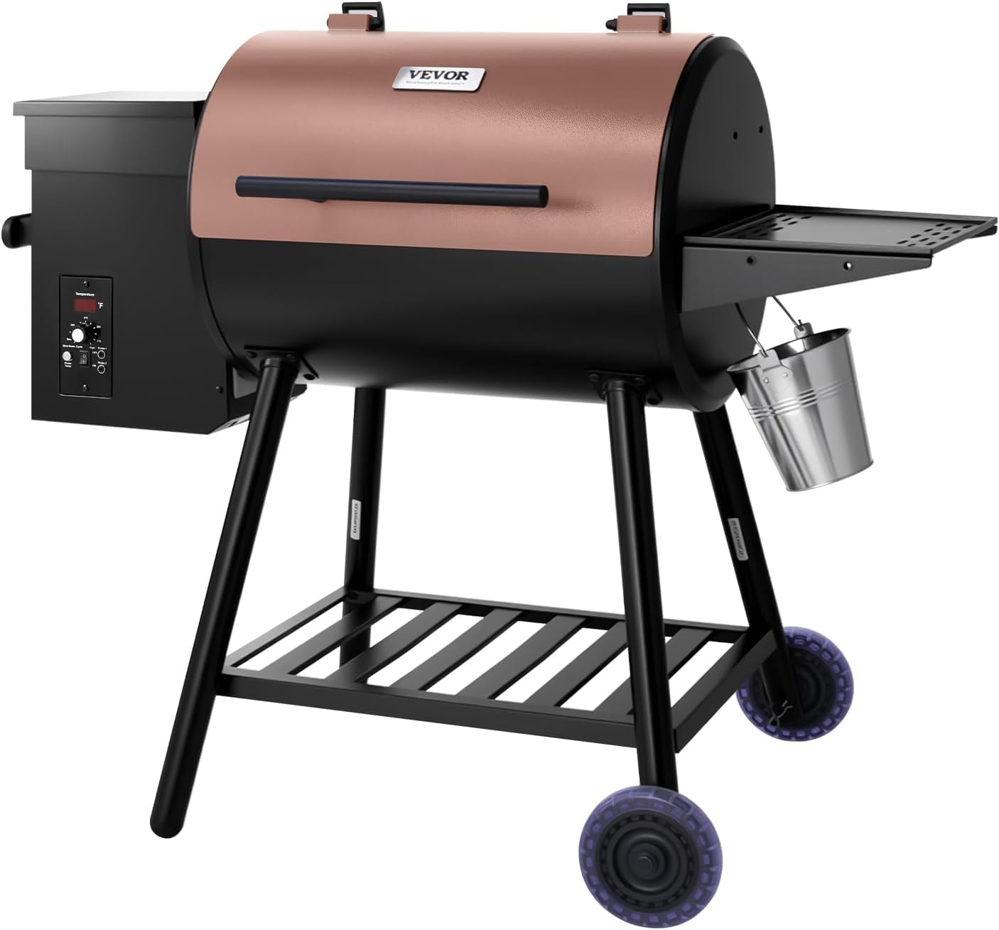 VEVOR Wood Pellet Grill Smoker – Black – Combination Grill-Smokers