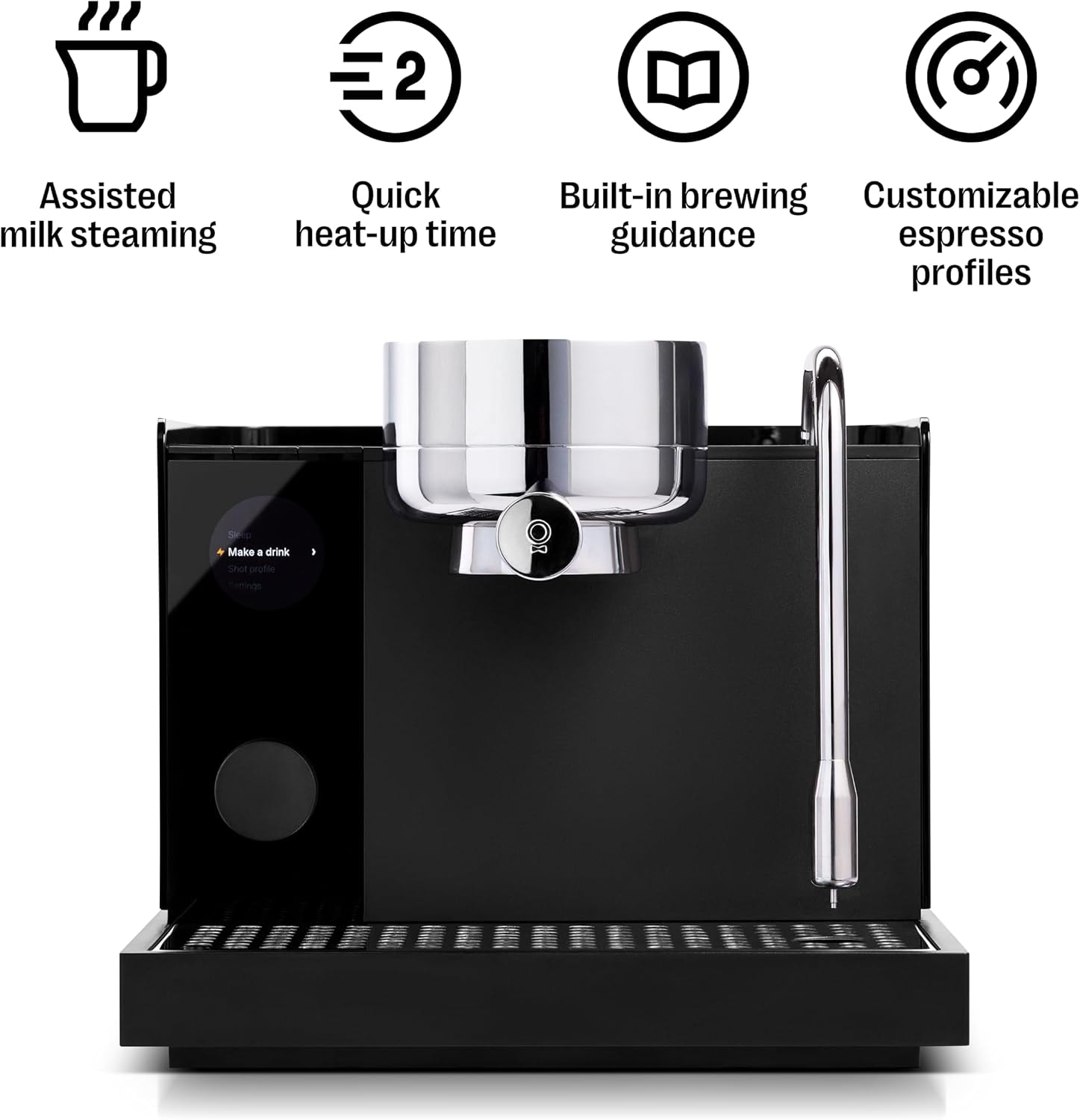 Fellow Espresso Series 1, Woodland + Walnut, Woodland + Walnut – 2 liters – Matte Black – Semi-Automatic Espresso Machines