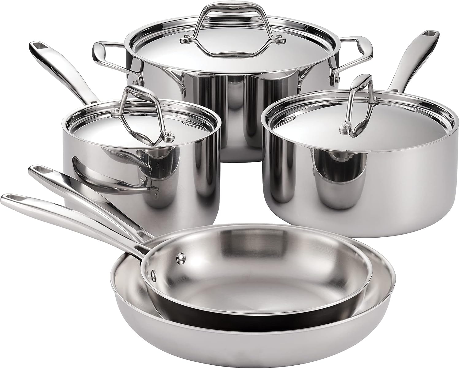 Signature Stainless Steel 5-Piece Cookware Set – Cookware Sets