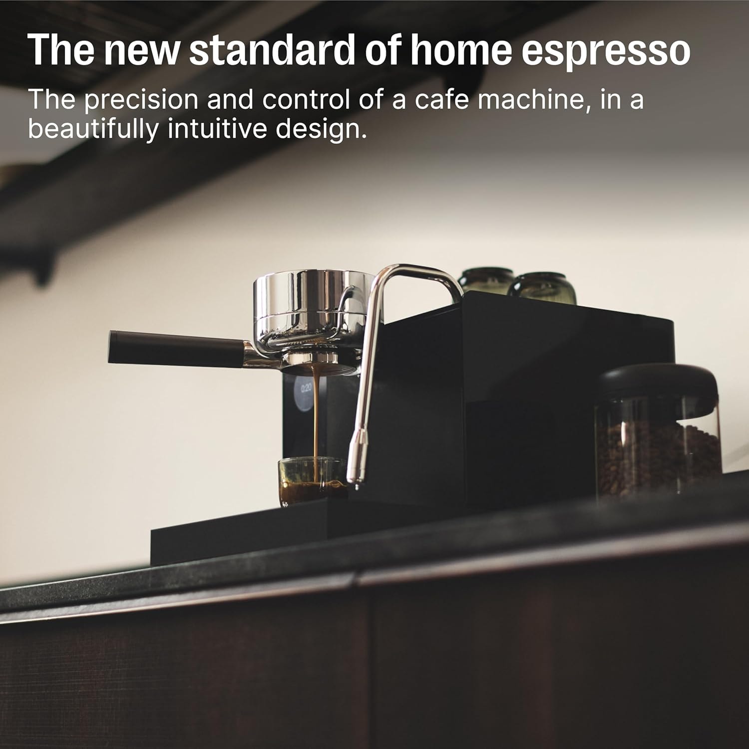 Fellow Espresso Series 1, Woodland + Walnut, Woodland + Walnut – 2 liters – Matte Black – Semi-Automatic Espresso Machines