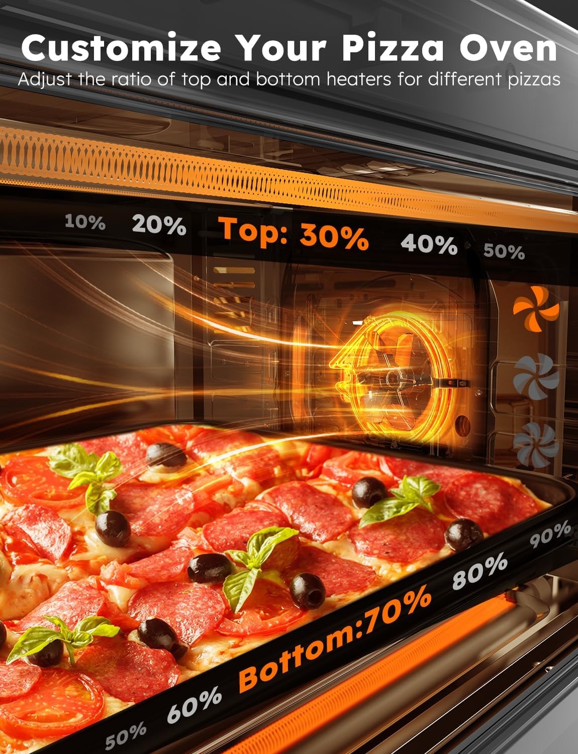 NUWAVE Bravo XL Air Fryer Convection Toaster Oven – 30 quarts – Brushed Stainless Steel – Toaster Ovens