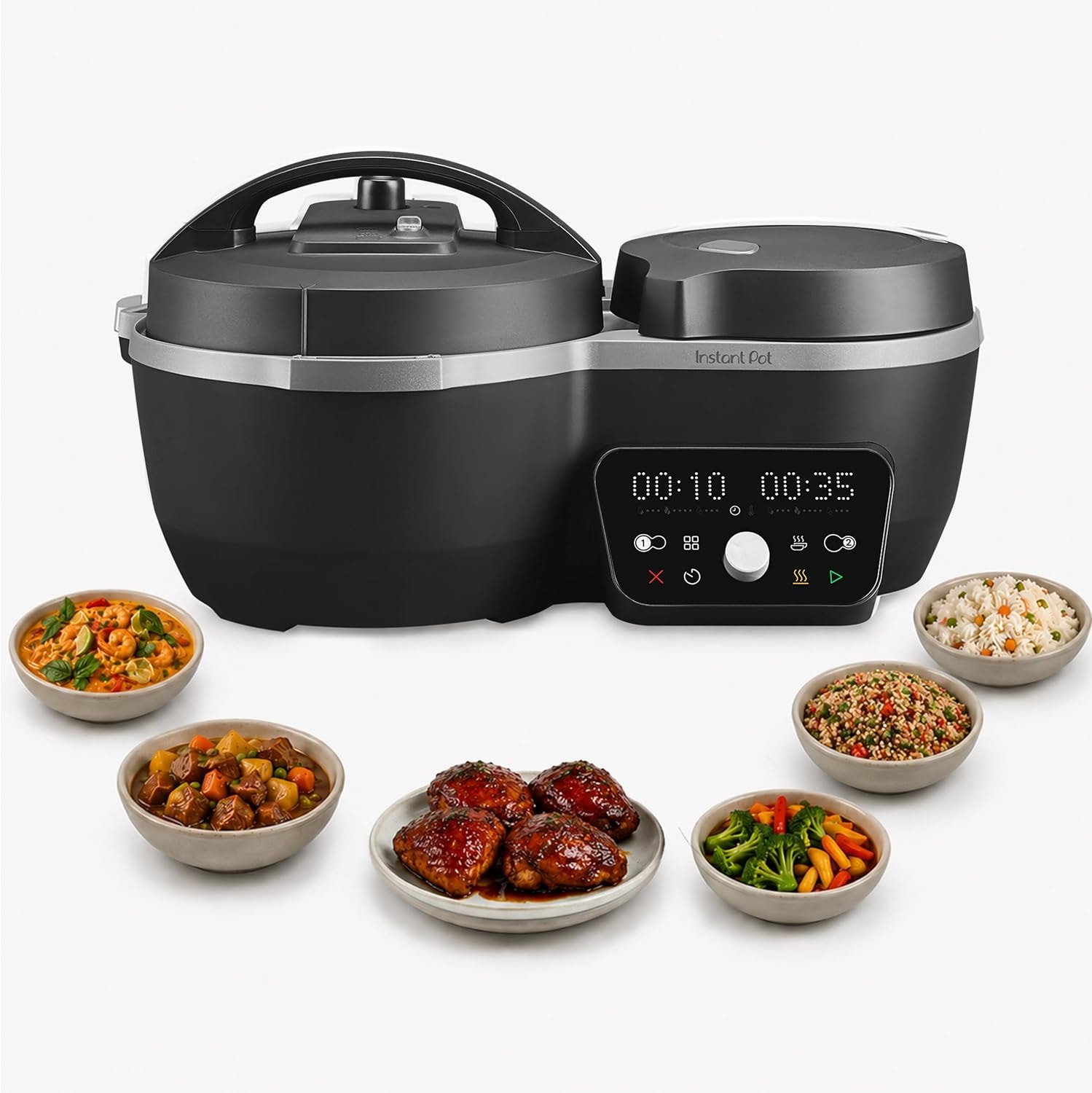 Instant Pot Dual Action Multi-Cooker – 4 quarts – Black – Electric Pressure Cookers